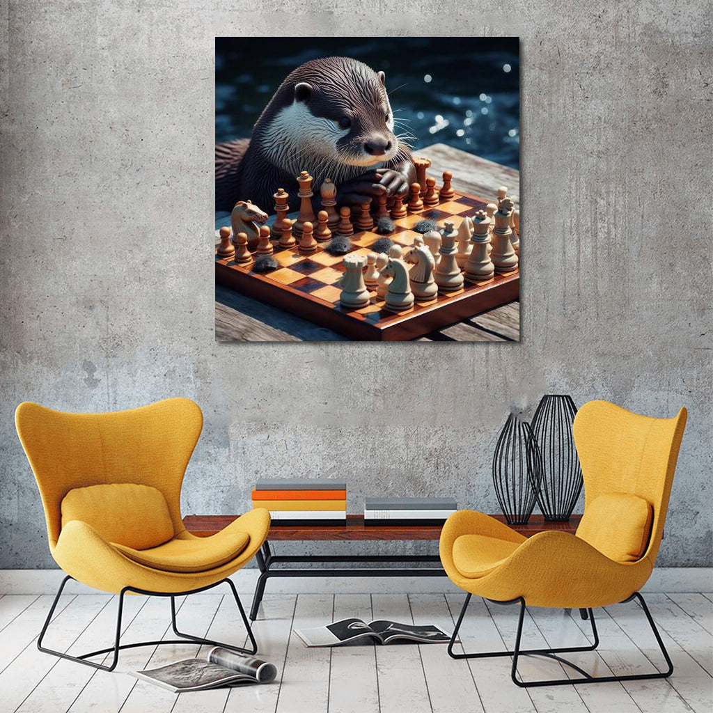 Chess Battle: Otter and Living Pieces