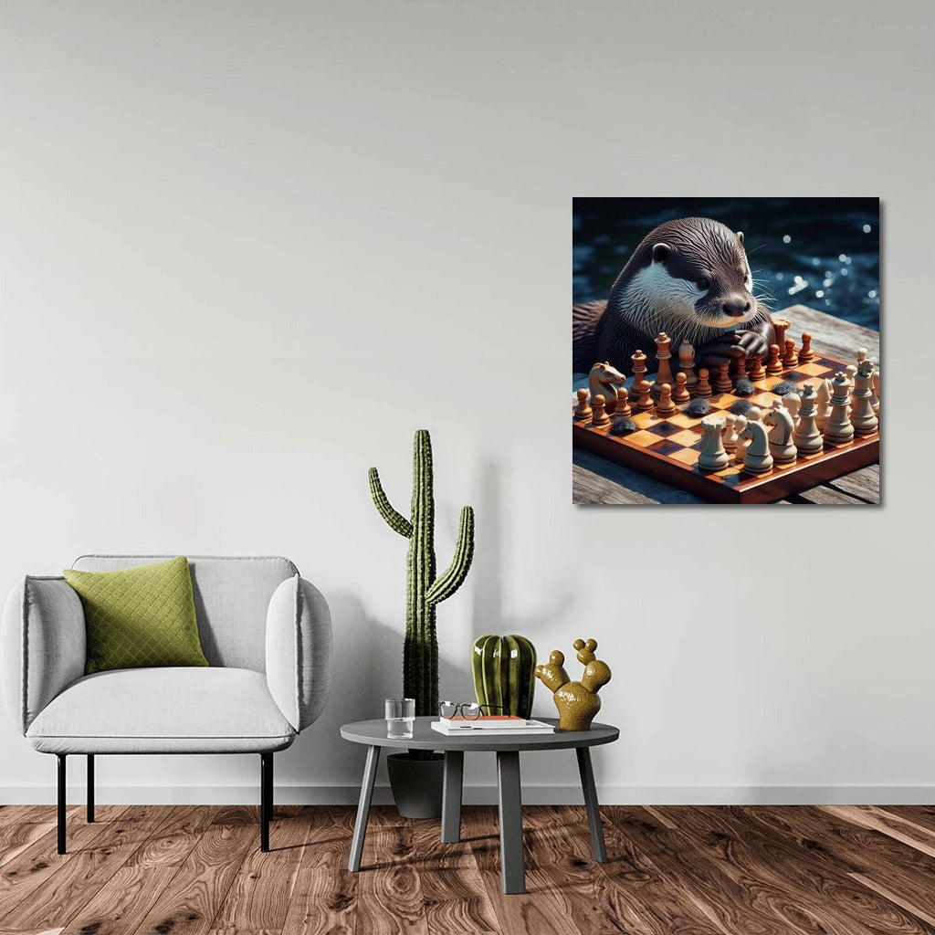 Chess Battle: Otter and Living Pieces