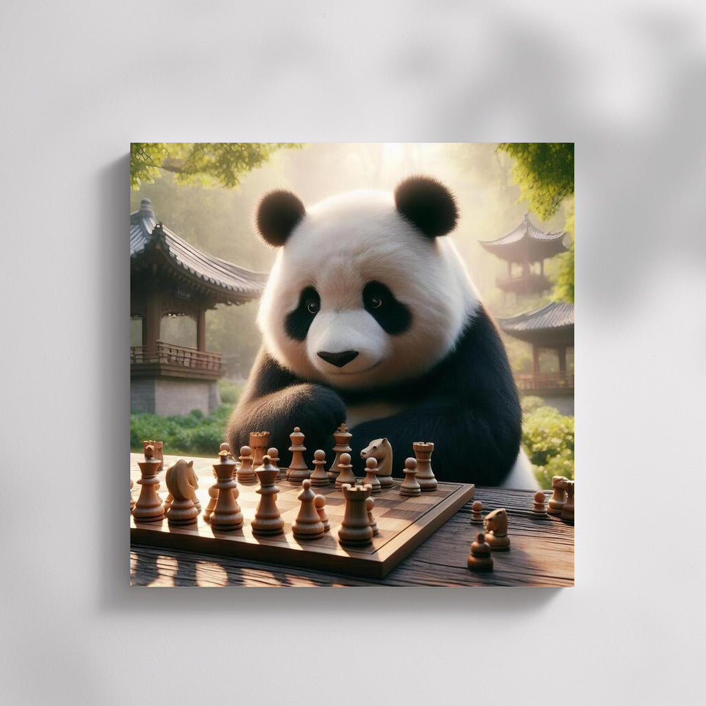 Panda at the Chessboard in the Park: Game and Charm