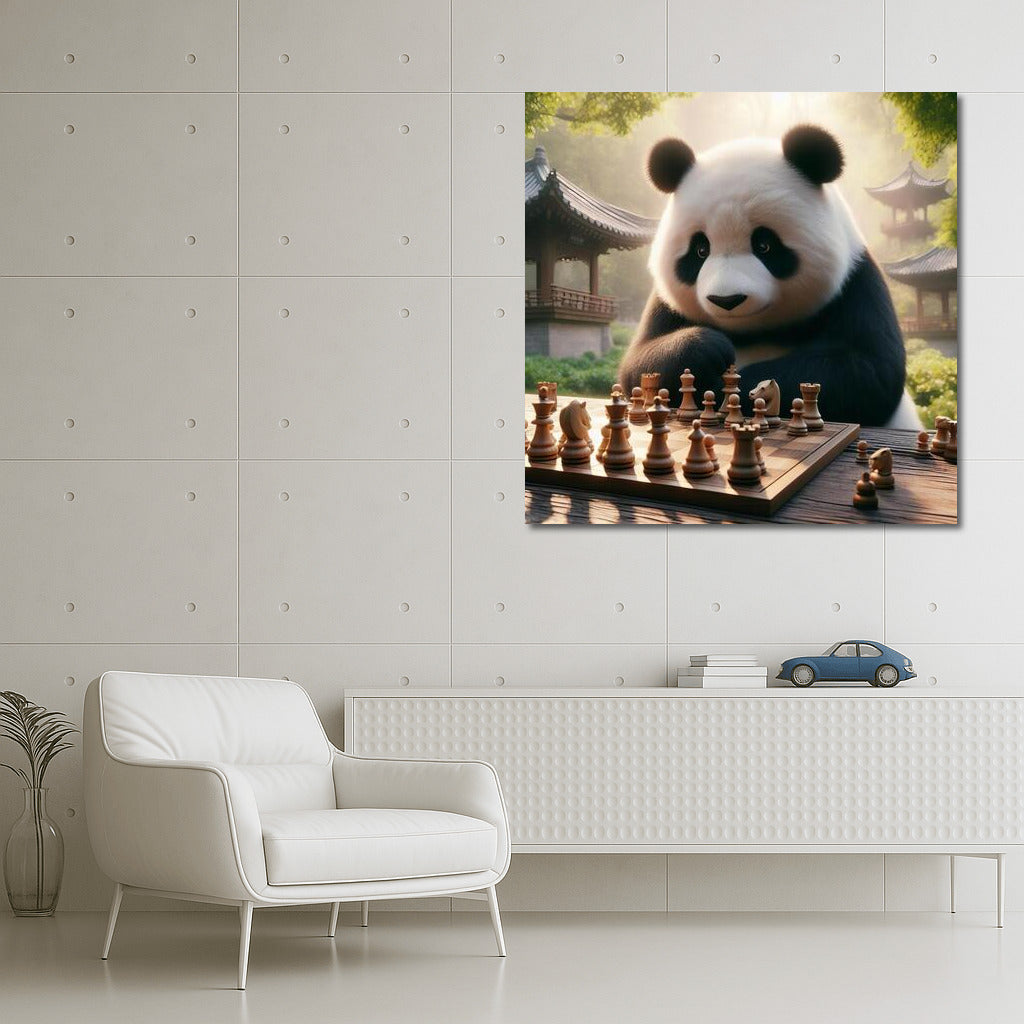 Panda at the Chessboard in the Park: Game and Charm