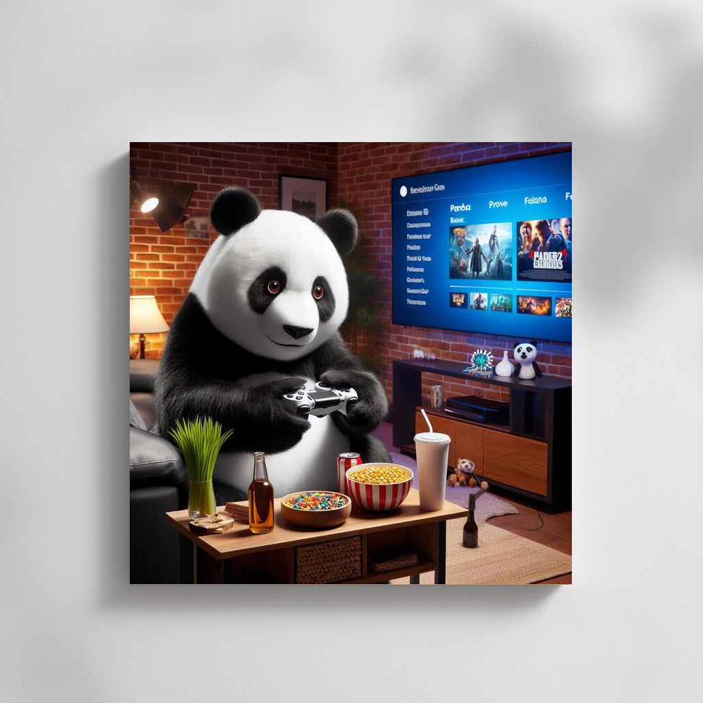 Gaming Panda in the Home Cinema: Bright Decor for a Cozy Corner