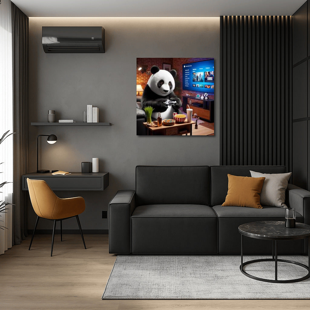 Gaming Panda in the Home Cinema: Bright Decor for a Cozy Corner
