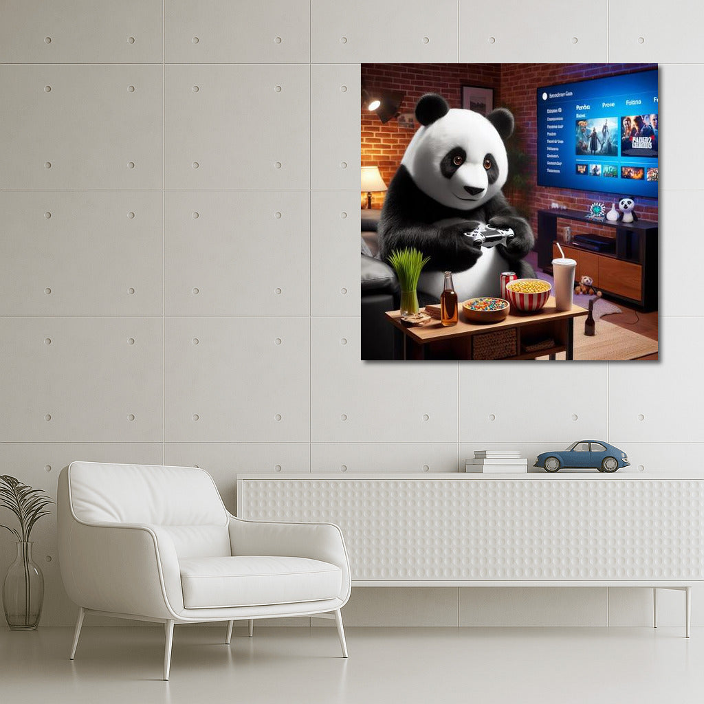 Gaming Panda in the Home Cinema: Bright Decor for a Cozy Corner