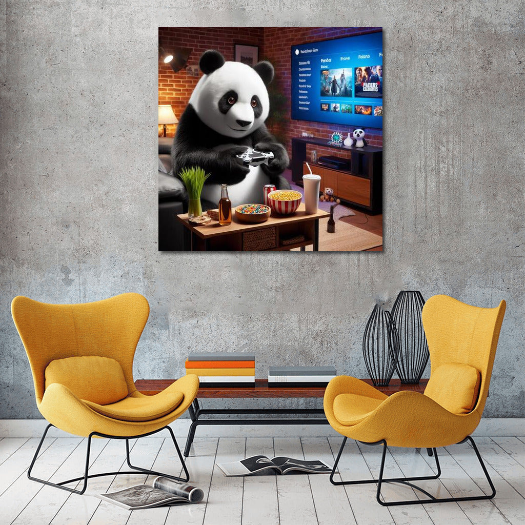 Gaming Panda in the Home Cinema: Bright Decor for a Cozy Corner