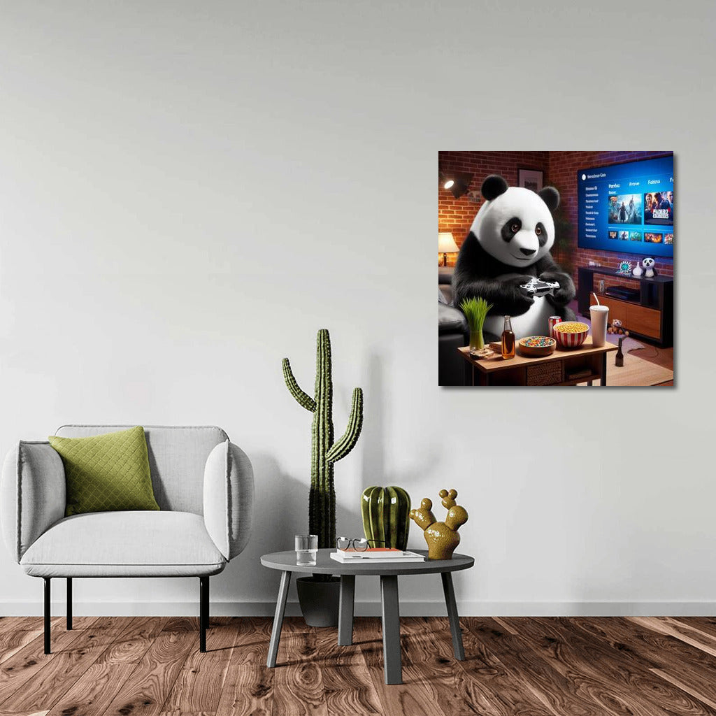 Gaming Panda in the Home Cinema: Bright Decor for a Cozy Corner