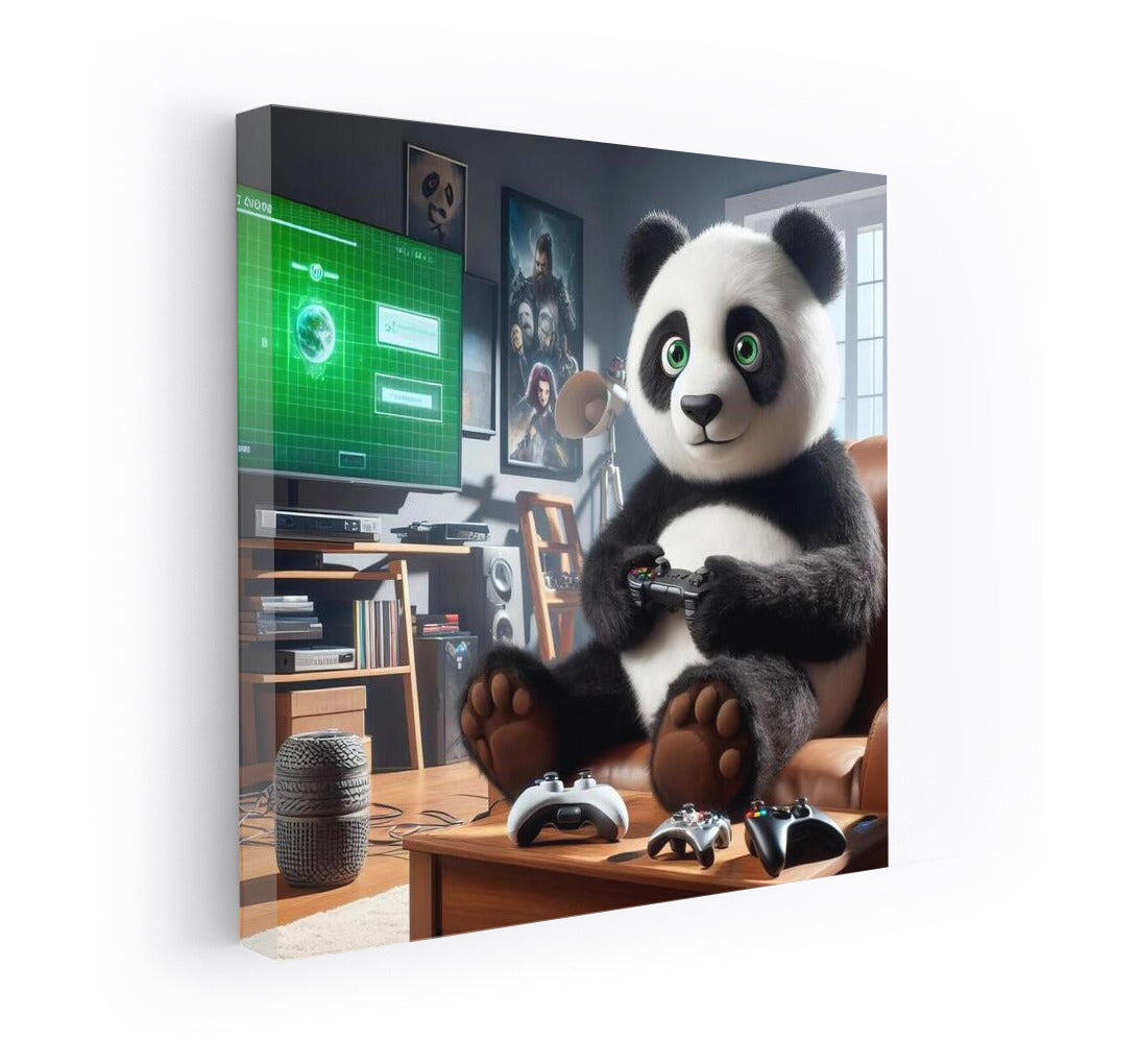 Panda Gamer in Home Theater: Cozy World of Games