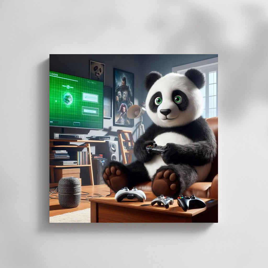 Panda Gamer in Home Theater: Cozy World of Games