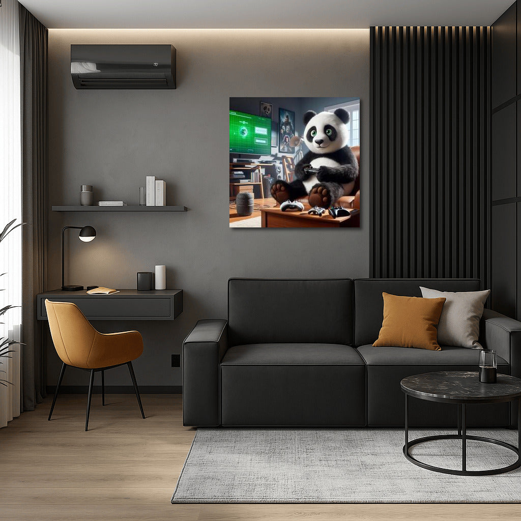 Panda Gamer in Home Theater: Cozy World of Games