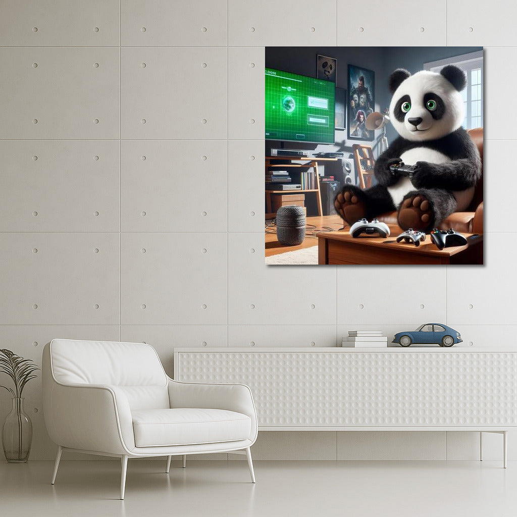Panda Gamer in Home Theater: Cozy World of Games