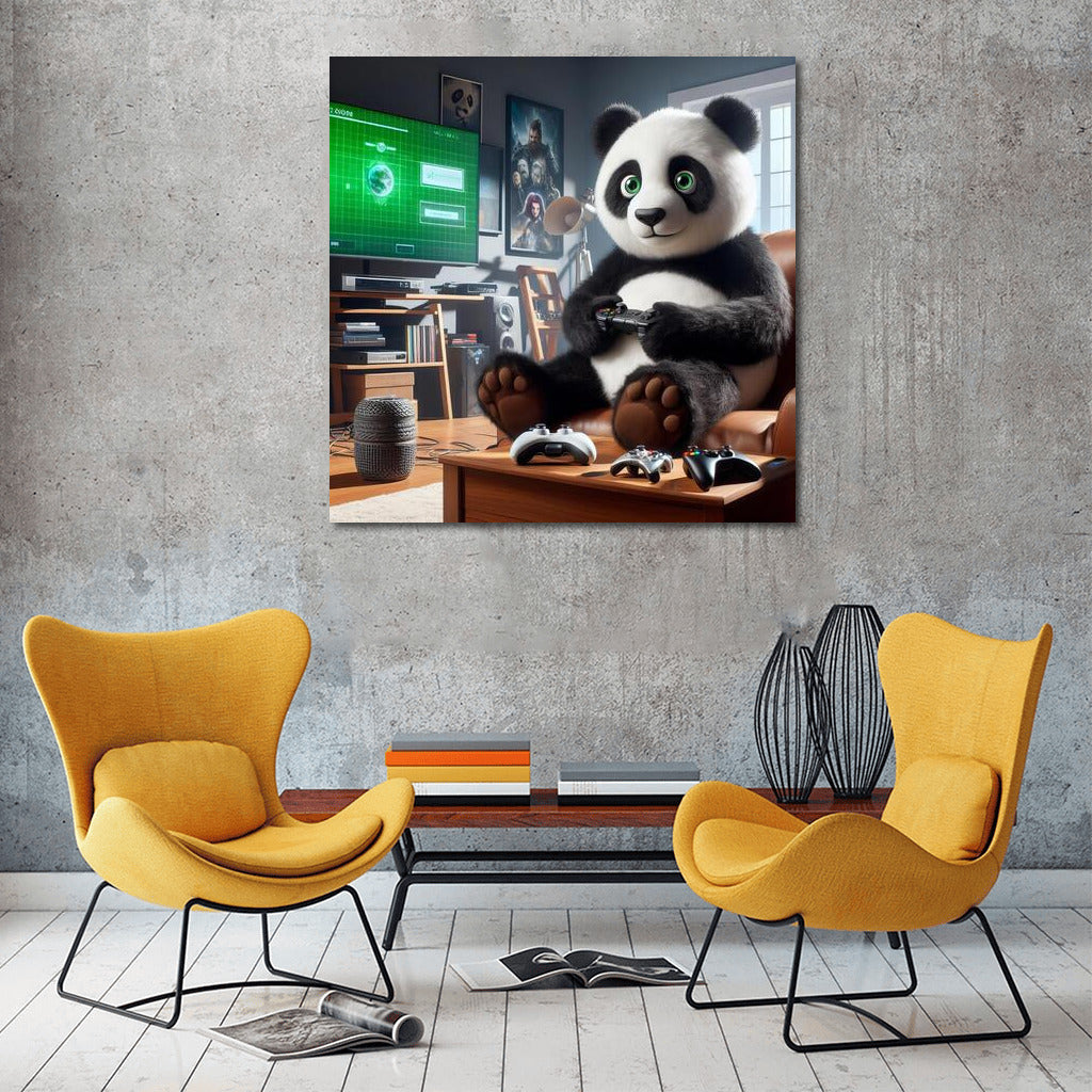 Panda Gamer in Home Theater: Cozy World of Games