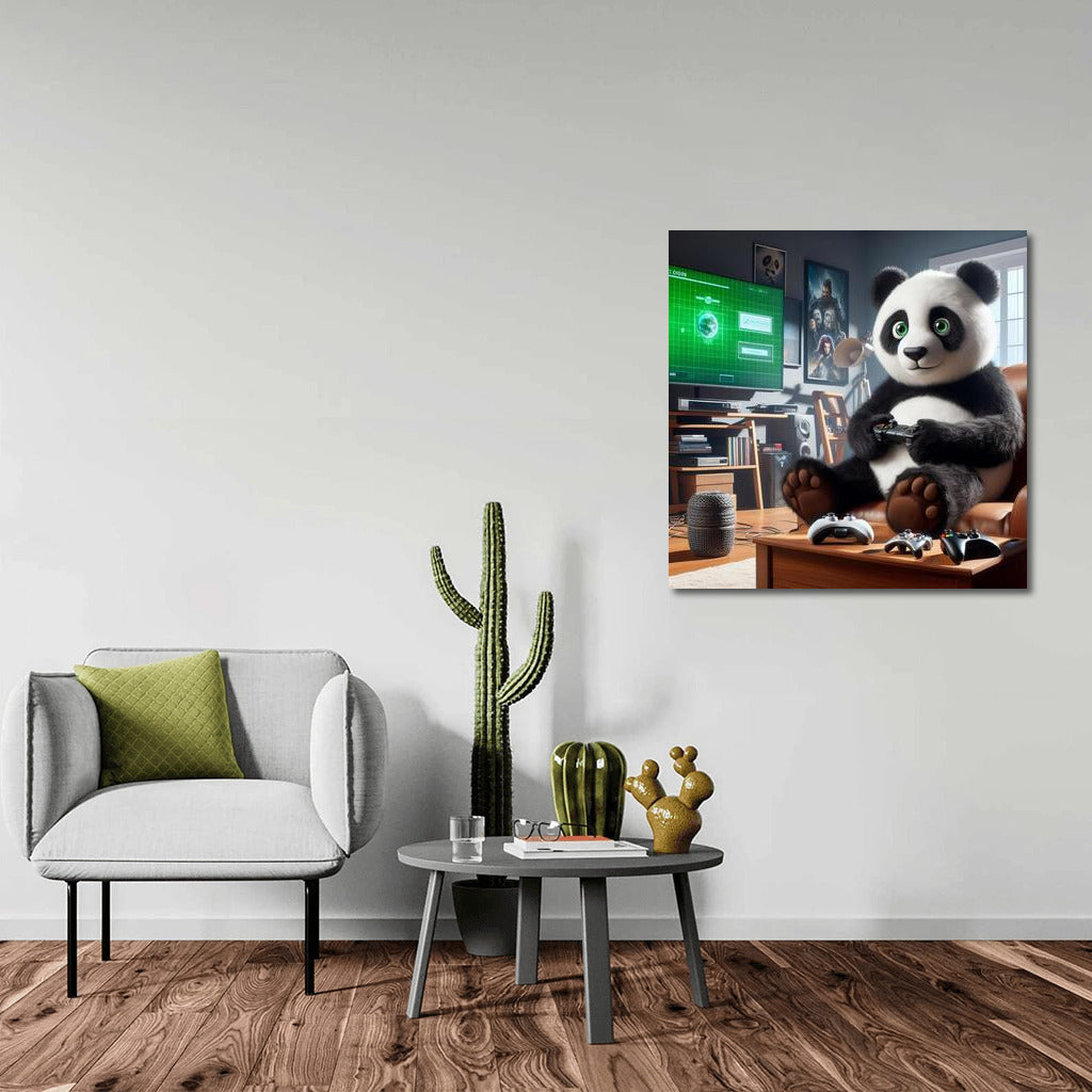 Panda Gamer in Home Theater: Cozy World of Games