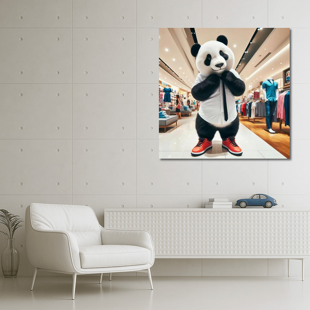 Panda in Kedah: Shopping at the Mall