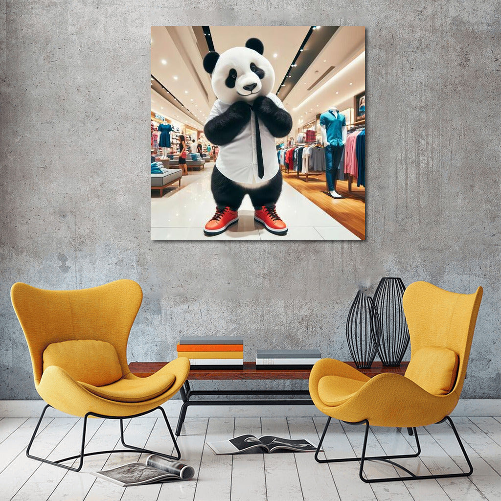 Panda in Kedah: Shopping at the Mall