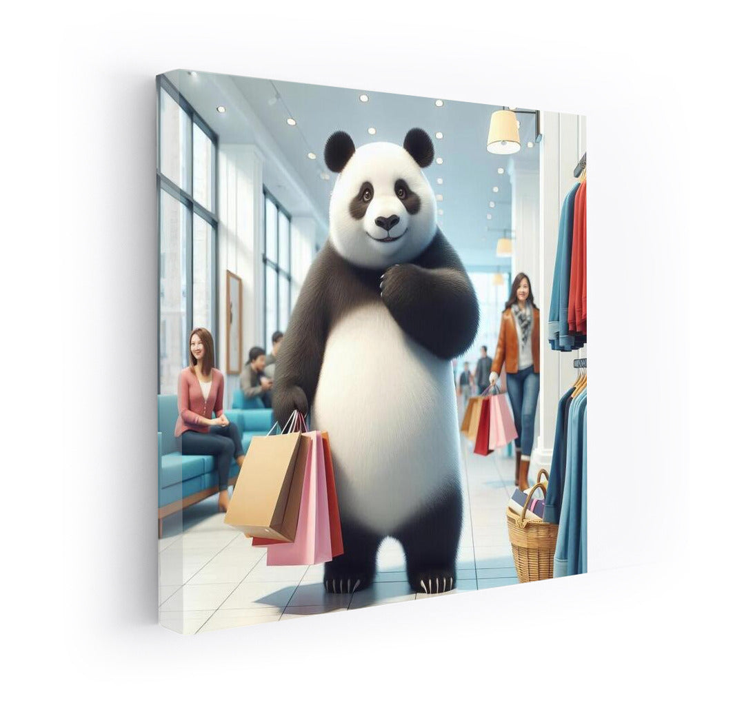 Panda Shopping: Fashion Adventures at the Mall