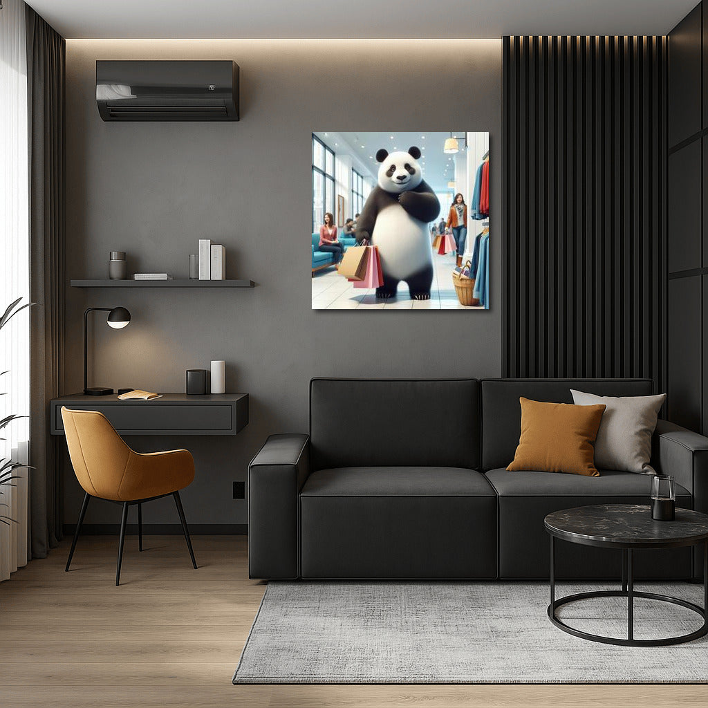 Panda Shopping: Fashion Adventures at the Mall