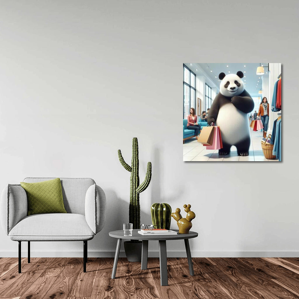 Panda Shopping: Fashion Adventures at the Mall