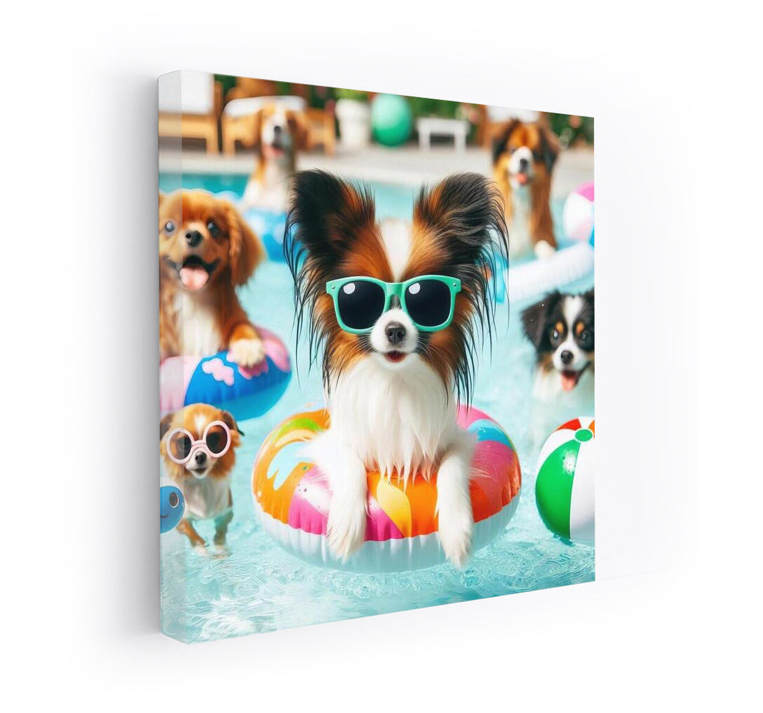 Papillons at the Summer Pool Party: A Bright Explosion