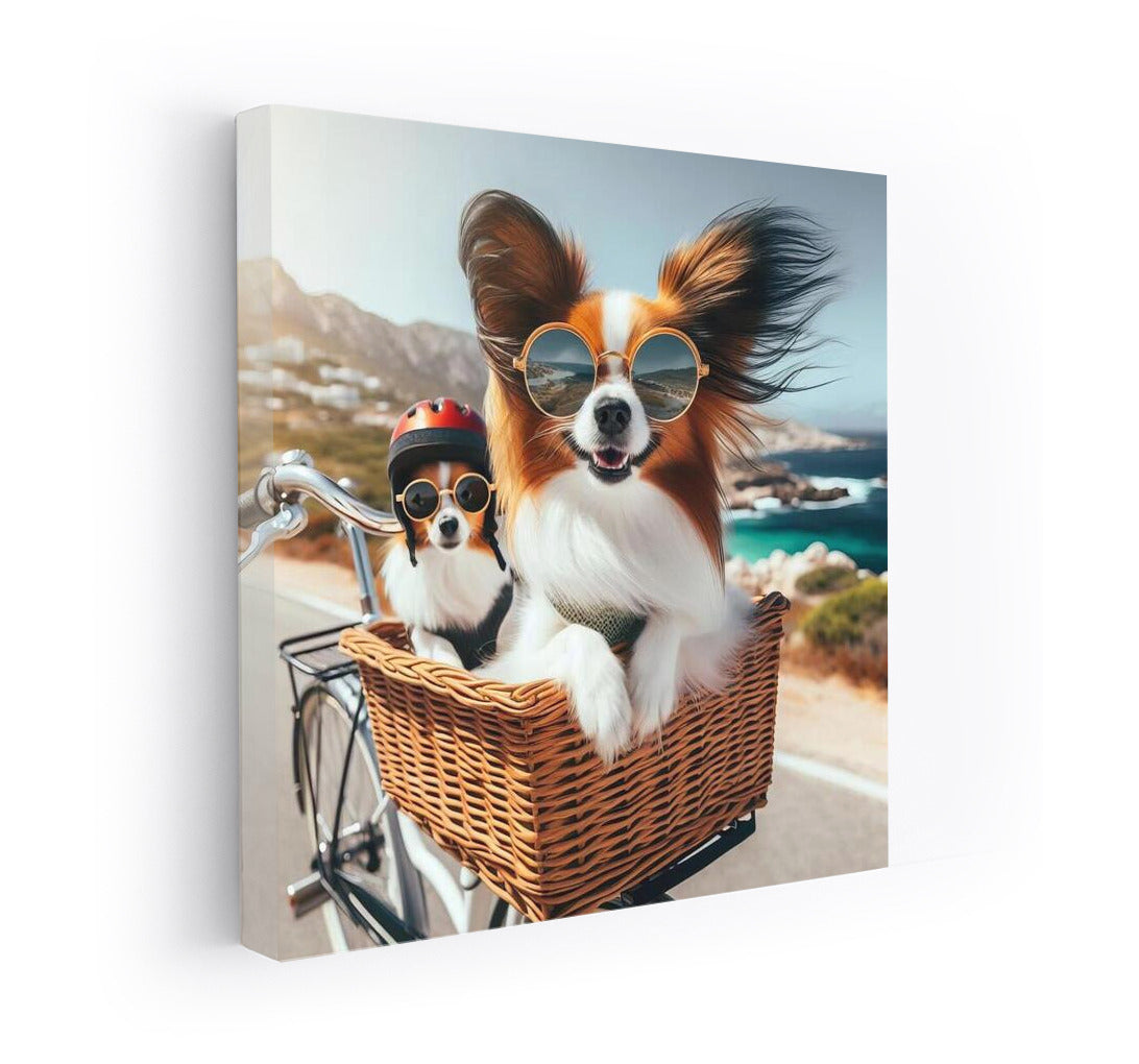Papillon on a Bicycle: A Whirlwind of Freedom and Joy
