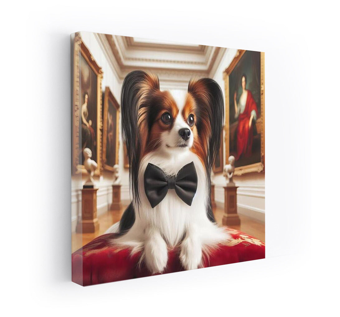 Elegant Papillon in the Gallery: Art and Grace