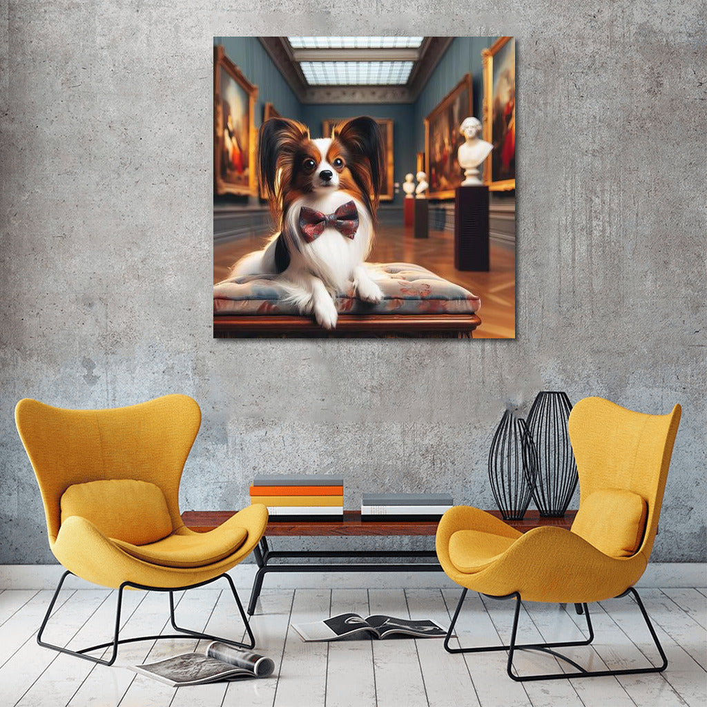 Papillon in the Gallery: Elegance and Art for Dog Lovers