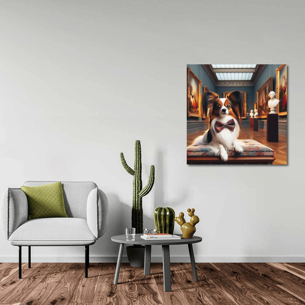 Papillon in the Gallery: Elegance and Art for Dog Lovers