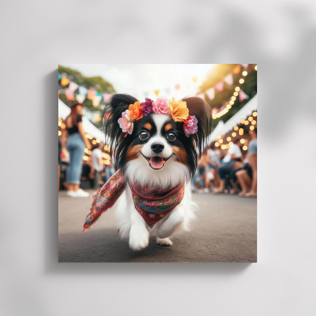 Papillon at the Party: A Cheerful World
