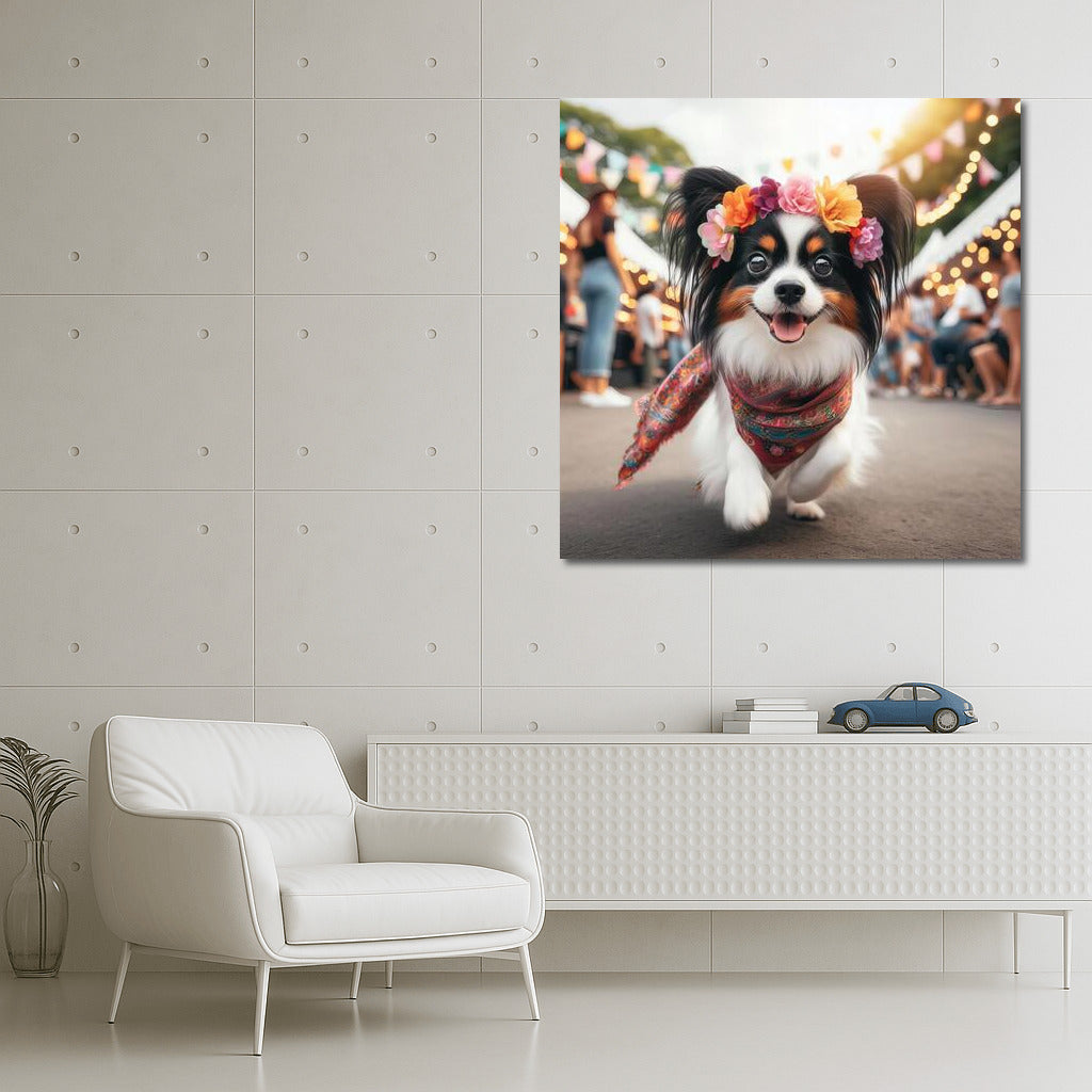 Papillon at the Party: A Cheerful World