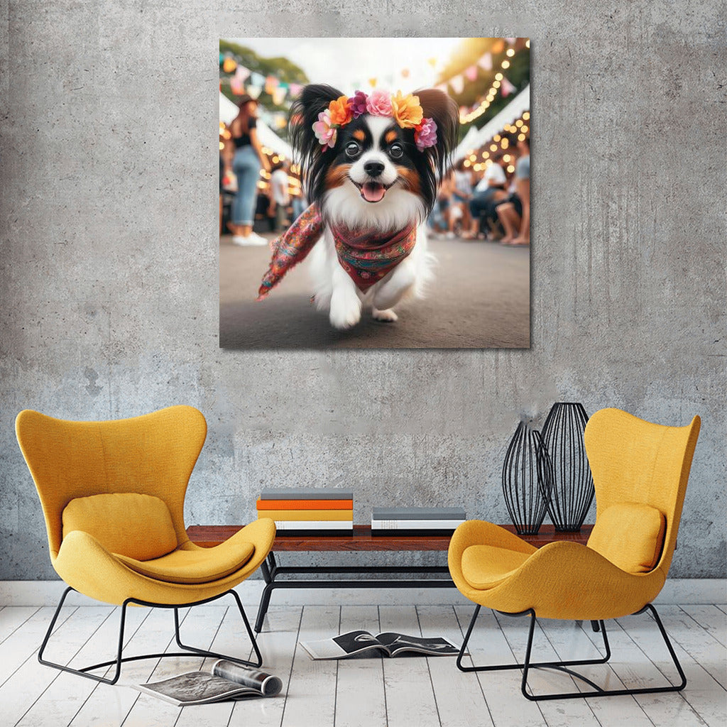 Papillon at the Party: A Cheerful World