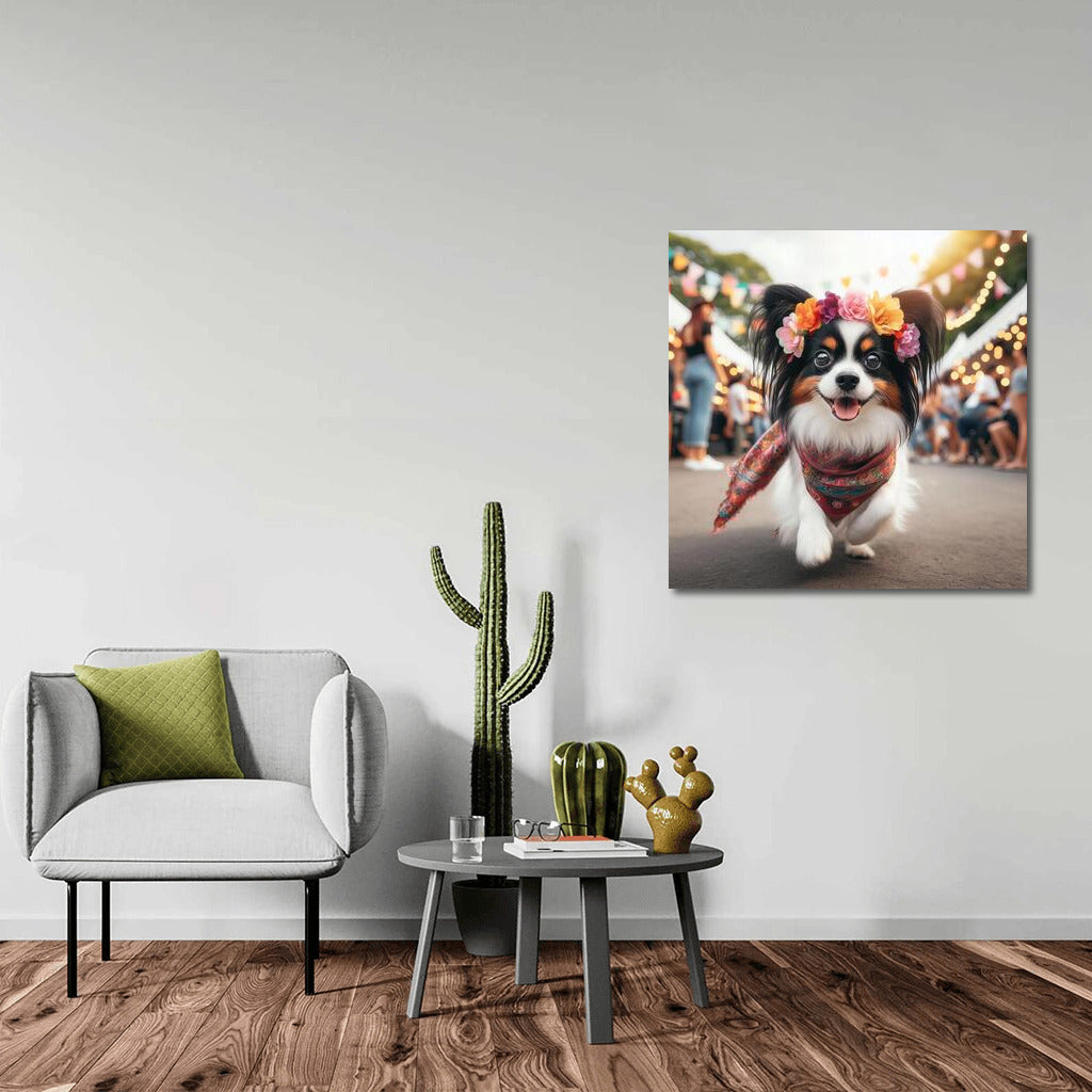 Papillon at the Party: A Cheerful World