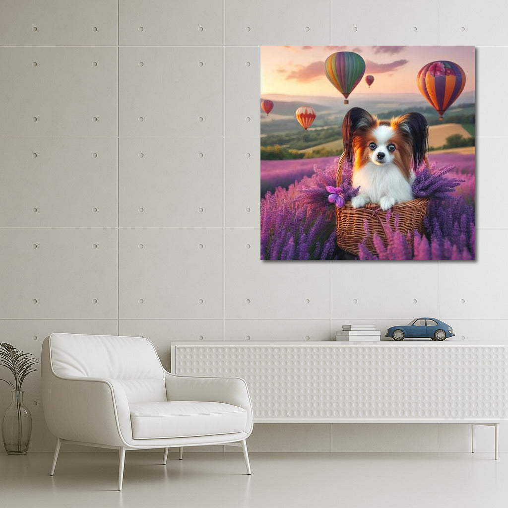 Papillon in Summer Flight: Balloons and Lavender