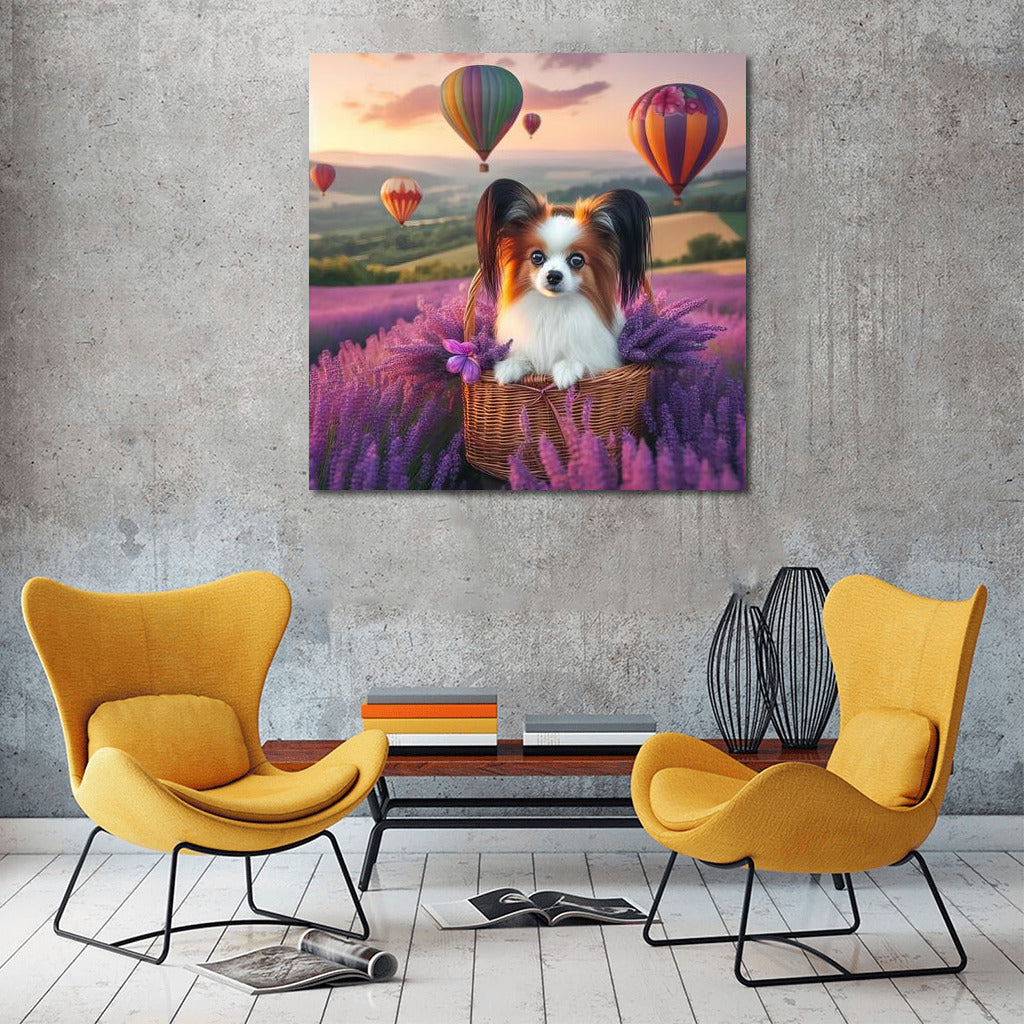 Papillon in Summer Flight: Balloons and Lavender