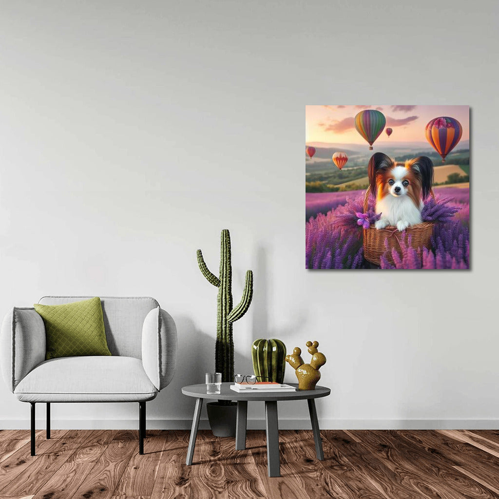 Papillon in Summer Flight: Balloons and Lavender