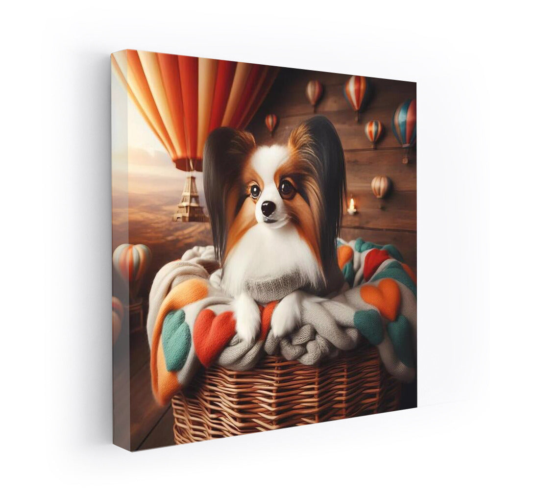Papillon on a Balloon: A Fluffy Companion for Comfort