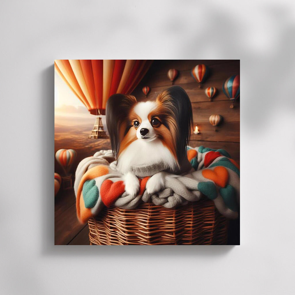 Papillon on a Balloon: A Fluffy Companion for Comfort