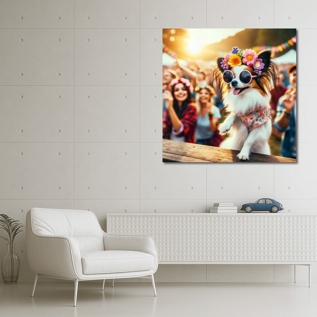 Papillon in Glasses: Music Festival of Joy and Flowers