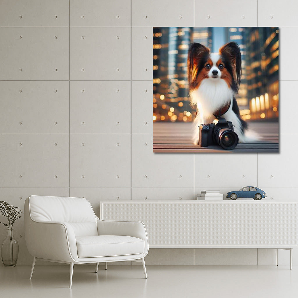 Papillon Photographer in the City of the Future: Stylish Decor for a Modern Interior