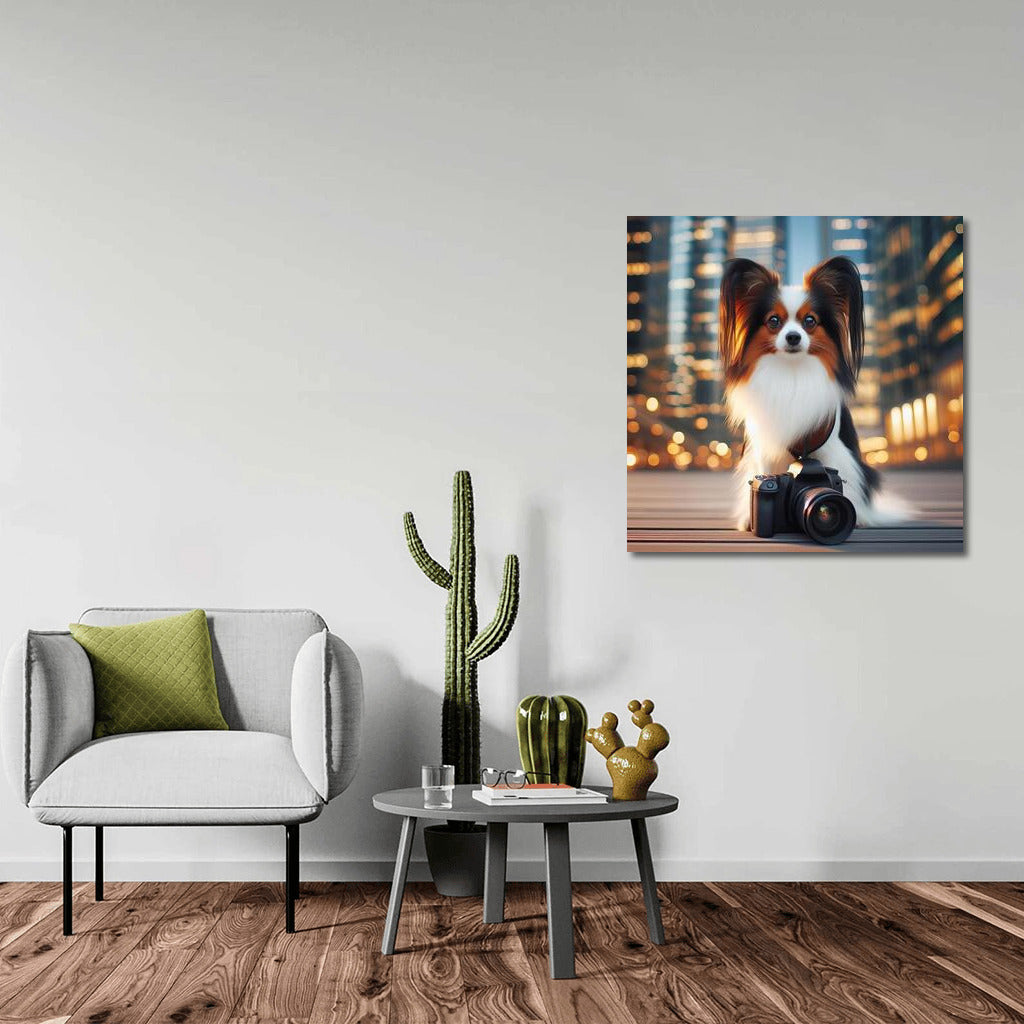Papillon Photographer in the City of the Future: Stylish Decor for a Modern Interior