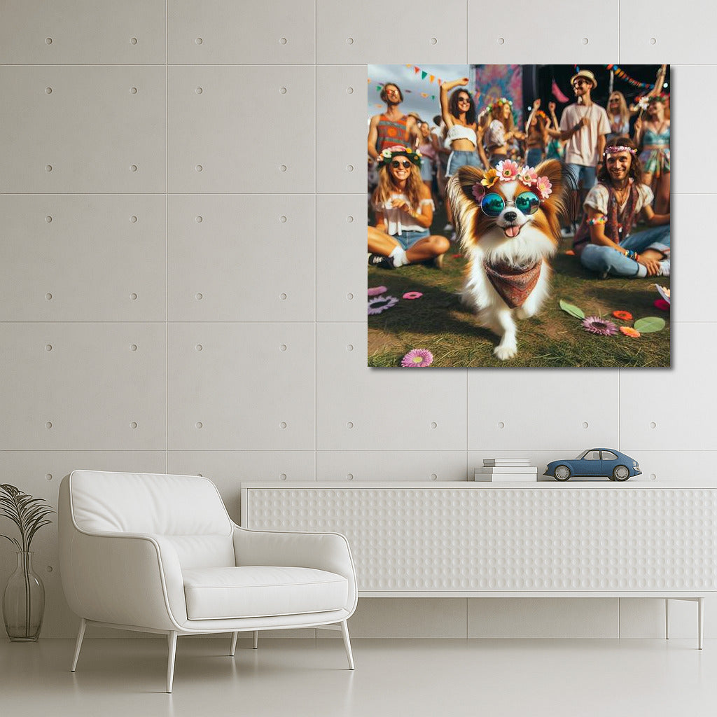 Butterfly at the Music Festival: Summer Vibes and Rainbow Emotions