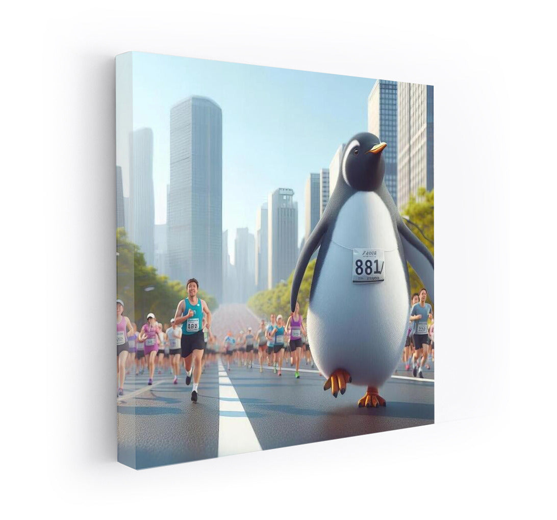 Marathon Penguin: Urban Run with a Smile