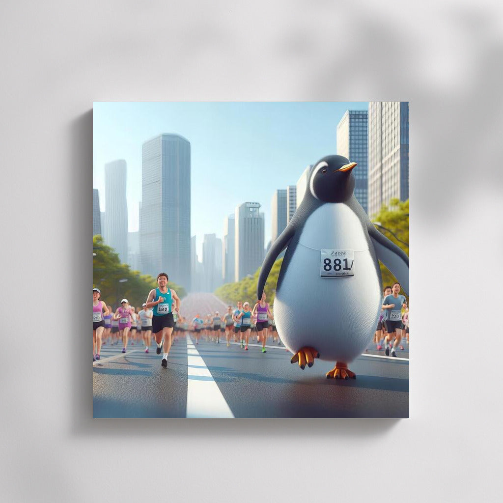 Marathon Penguin: Urban Run with a Smile