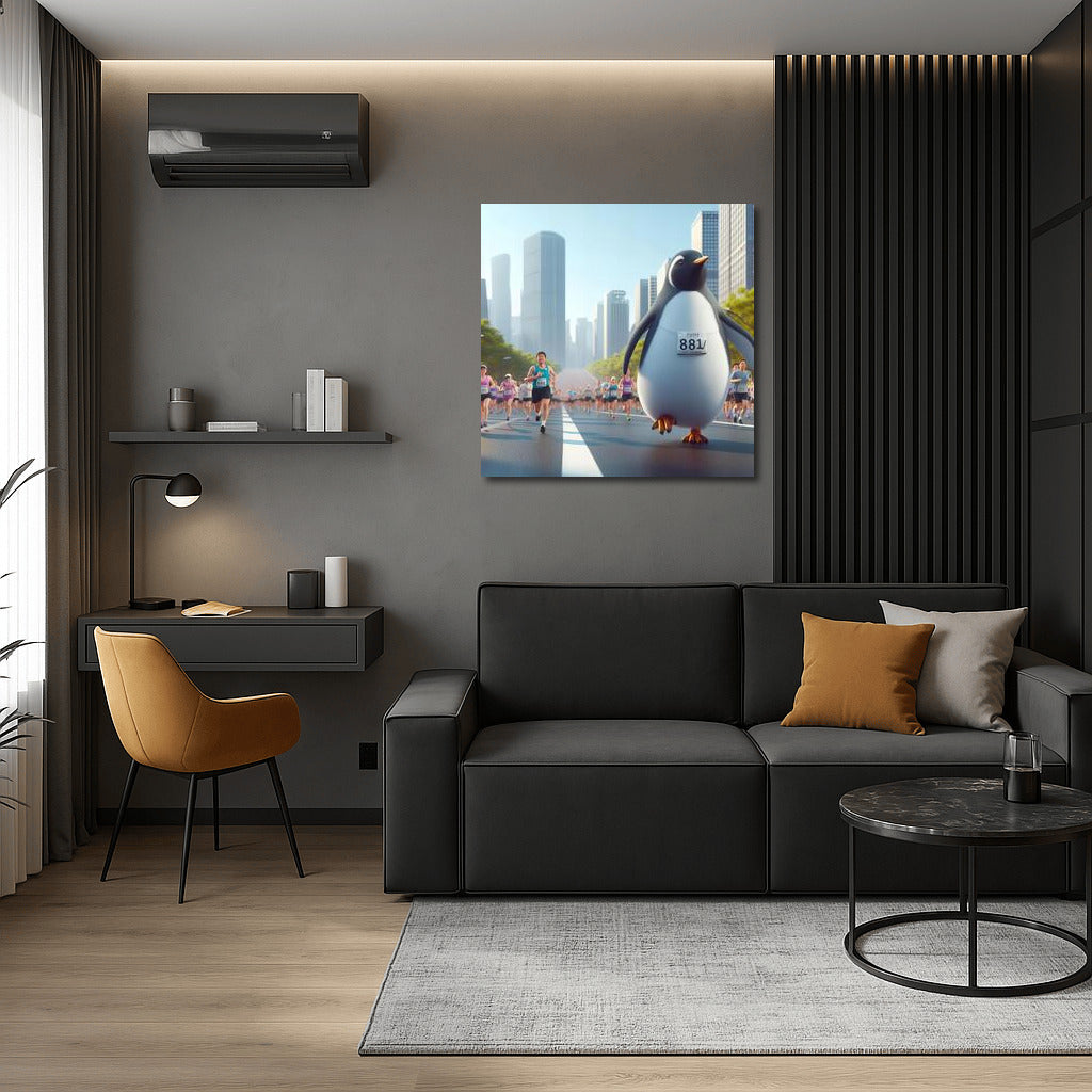 Marathon Penguin: Urban Run with a Smile