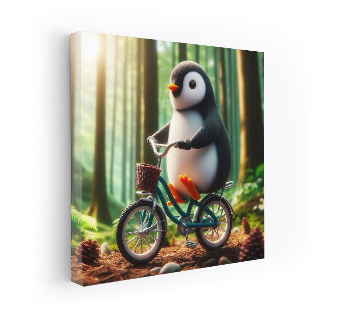 Forest Adventure: Penguin on a Bike