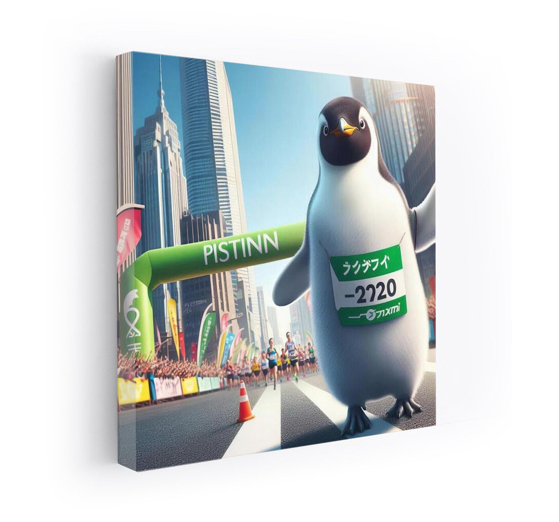 Marathon Penguin: Urban Run with Humor and Inspiration