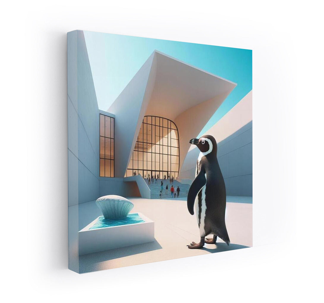 Curious Penguin in the Contemporary Museum: Gallery of Style for Your Interior