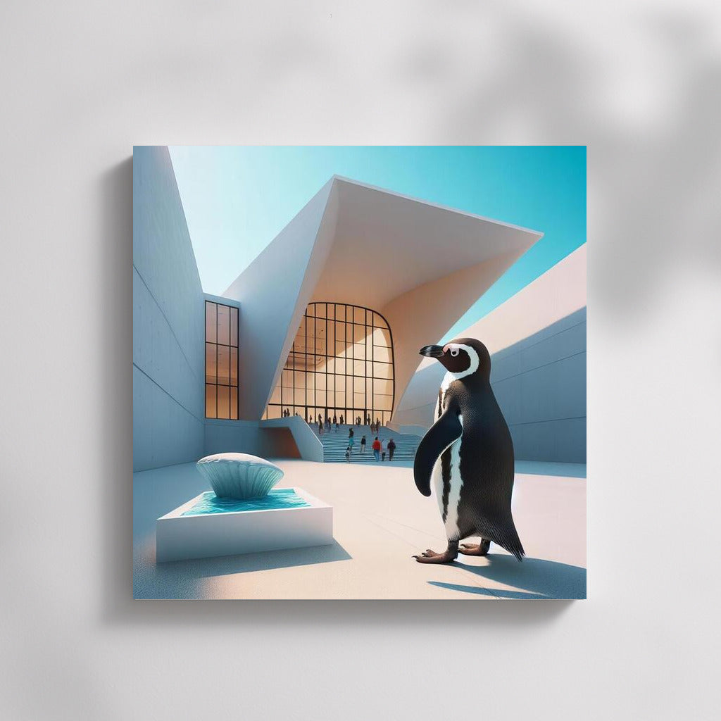 Curious Penguin in the Contemporary Museum: Gallery of Style for Your Interior