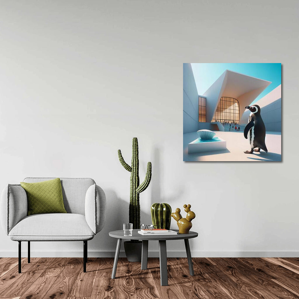 Curious Penguin in the Contemporary Museum: Gallery of Style for Your Interior