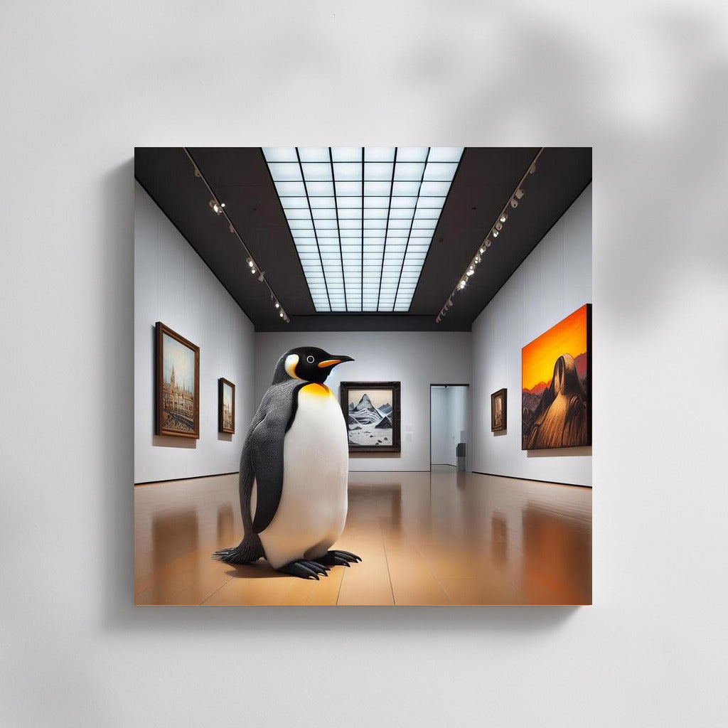 Penguin at the Museum of Modernity: A Playful Look at Art