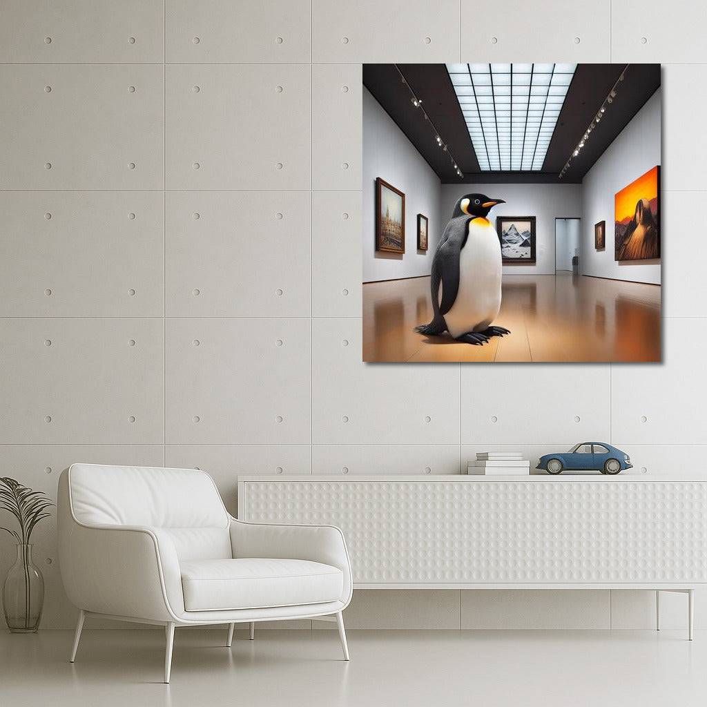 Penguin at the Museum of Modernity: A Playful Look at Art