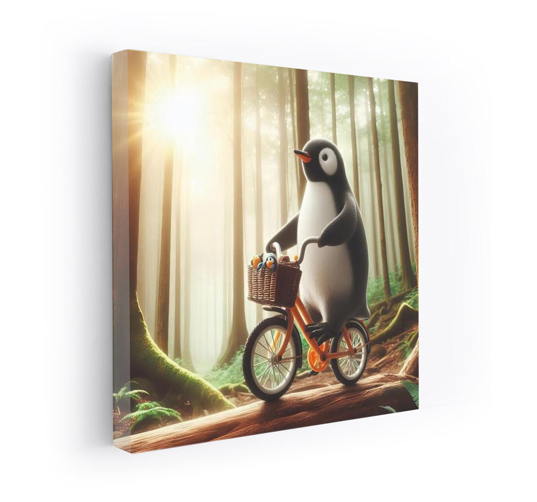 Forest Adventure: Penguin on a Bike