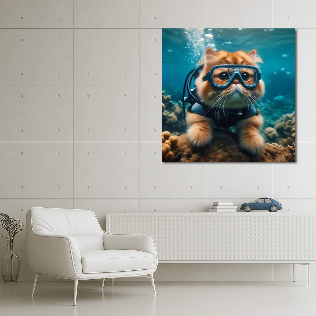 Persian Scuba Cat: Underwater Adventures
